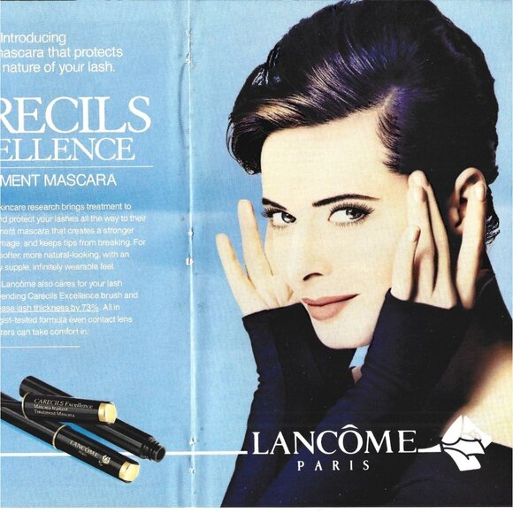 Carecils Excellent Treatment Mascara Lacombe Paris Saks 1990s Vintage Print Ad 2 - Picture 3 of 4